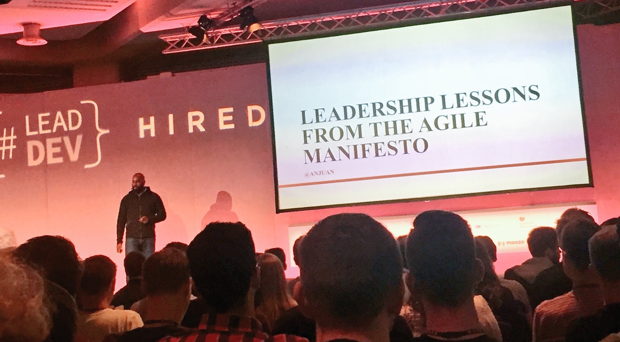 Giving my Leadership Lessons from the Agile Manifesto talk at The Lead Developer UK in London.