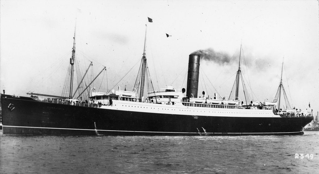 RMS Carpathia via Wiki Commons